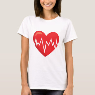 Médecin ou infirmière T-shirt Coeur Décontracté