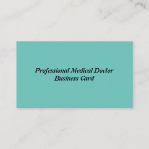 Médecin professionnel carte de visite