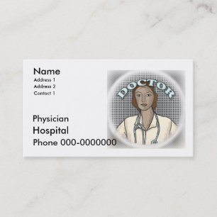 Médecine féminine nom personnalisé Cartes de visit