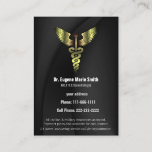 Médecins carte de visite avec rendez-vous
