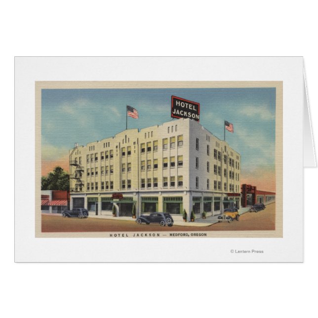 Medford, Oregon - Hotel Jackson View avec Old (Devant horizontal)