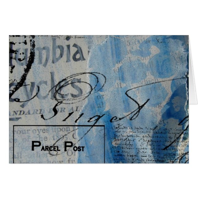 Médias mixtes et numériques Abstraits en bleu Tout (Devant horizontal)