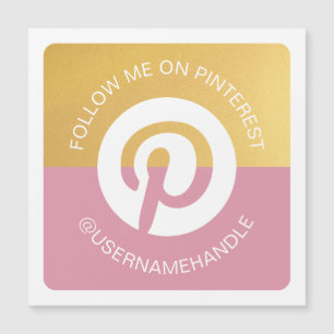 Médias sociaux modernes Pinterest Suivez-moi