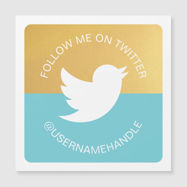 Médias sociaux modernes Twitter Suivez-moi (Devant)