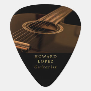Médiators Guitare noire, Guitariste, Musicien, Personnalisé