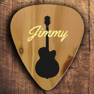 Médiators Guitare Wood Nom manuscrit Cool