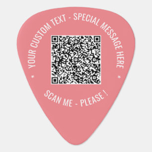 Médiators QR Code Scan Info Couleurs de texte personnalisées