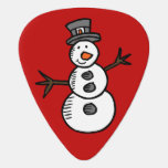 Médiators Snowman<br><div class="desc">Illustration pour Noël avec décoration de bonhomme de neige mignonne et souriante et design de texte de Noël joyeux. Il est possible de changer la couleur arrière - plan et d'en ajouter une autre dans le design avec votre choix.</div>