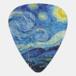 Médiators Vincent Van Gogh Starry Nuit Vintage Art<br><div class="desc">Vincent Van Gogh Starry Nuit Vintage Art Onglet de guitare</div>