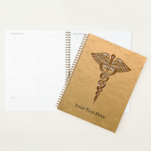 Médicale Planneur d'or Caduceus