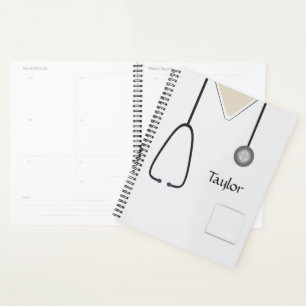 Médicale Scrubs Infirmière Docteur White Planner