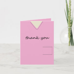 Médicale Scrubs Infirmière rose Merci personnalisé