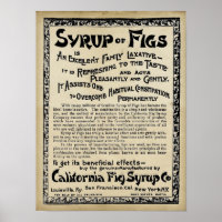 Médicament vintage Impression - Sirop De Figues
