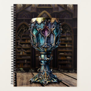 Médiéval gothique violet bleu Gobelet bibliothèque