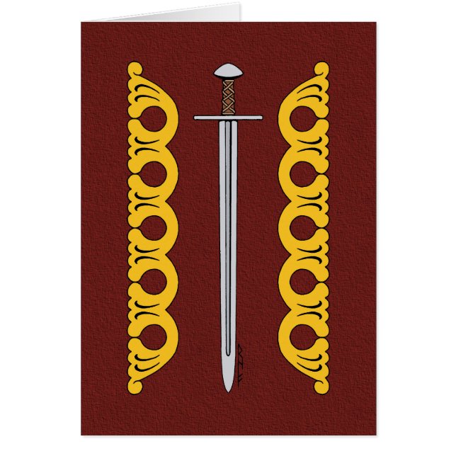 Medieval Norman Sword and Decorative Bands (Devant)