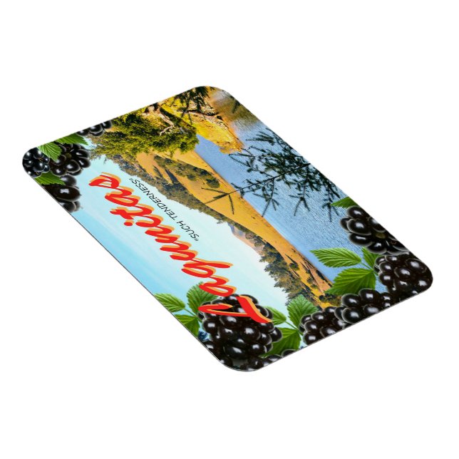 "Méditation à Lagunitas" Magnet inspiré par carte  (Côté Droit)