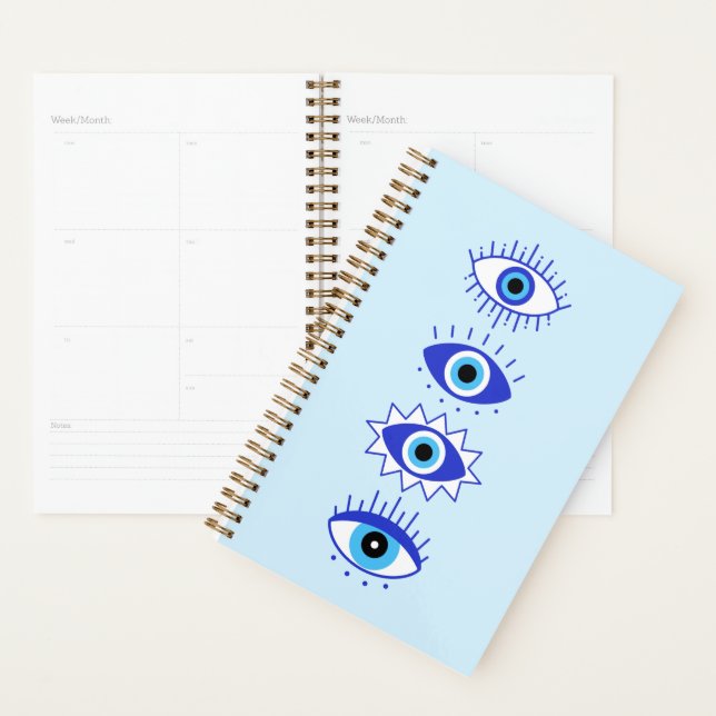 Méditation de l'énergie du mal bleu Hamsa Mystical (Devant avec enveloppe)