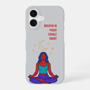Méditation de lune minimaliste iPhone 16 Coque