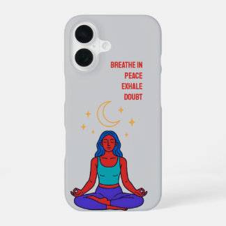 Méditation de lune minimaliste iPhone 16 Coque