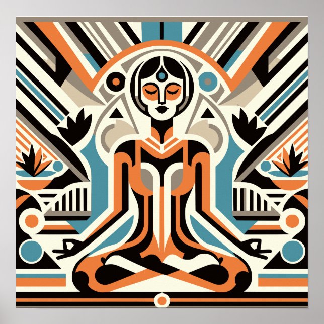 Méditation de yoga pour femmes - Art Déco Workout (Devant)