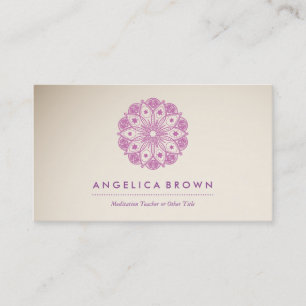 Méditation Enseignant Carte de visite santé et bie