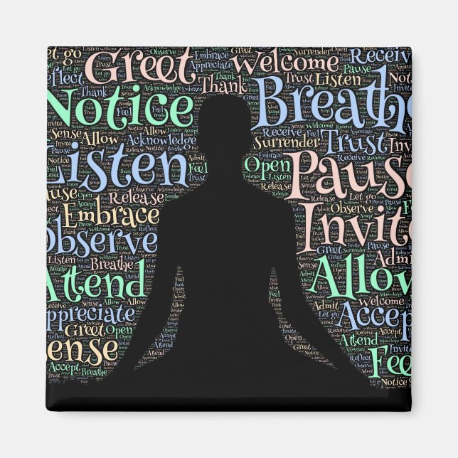 Méditation Inspiration Magnet (Devant)