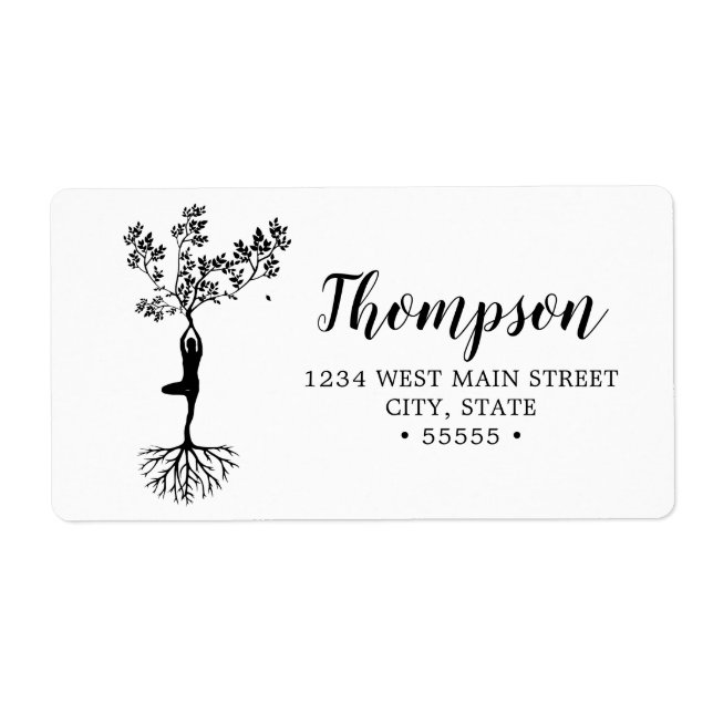 Méditation pacifique Yoga Étiquette retour (Devant)