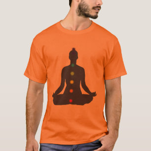 Méditation PixDezines Chakra T-shirt orange