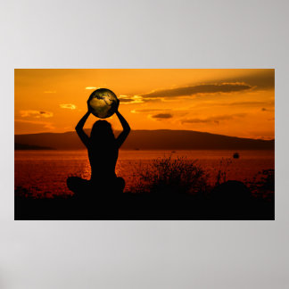 Méditation Poster de la Terre