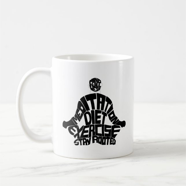 Méditation spirituelle cafés pacifiques Mug (Gauche)