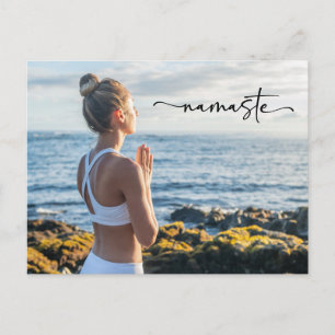 Méditation Yoga Bonne carte d'anniversaire Namaste