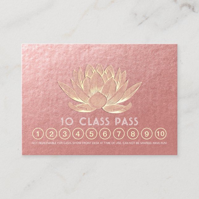 Méditation Yoga Instructeur Classe Pass Fidélité (Devant)