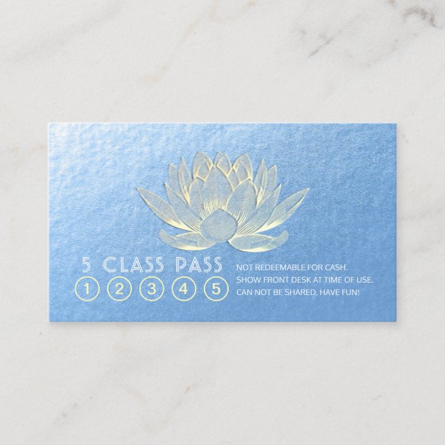 Méditation Yoga Instructeur Classe Pass Fidélité (Devant)