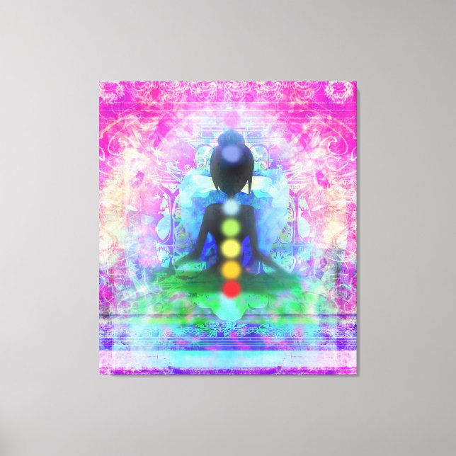 Méditation Yoga Premium Toile enveloppée (Recto)