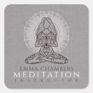 Méditation Yoga Stickers d'entreprise