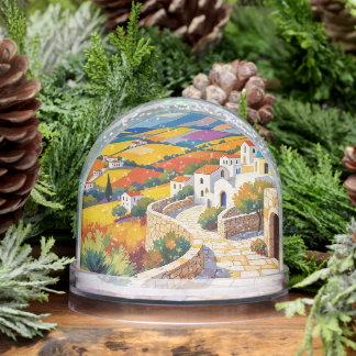 Mediterranean Village Painting