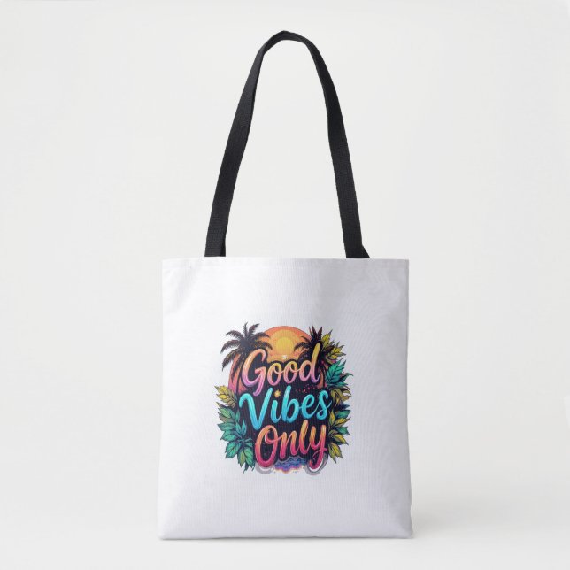 Medium Printed Tote Bag – Eco-Friendly Canvas Shop (Devant)