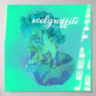 Medusa - Poster esthétique de Cyan par xcelgraffit