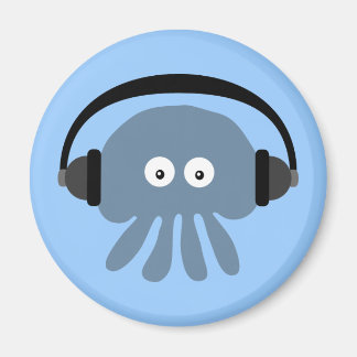 Méduse bleue avec aimant pour écouteurs