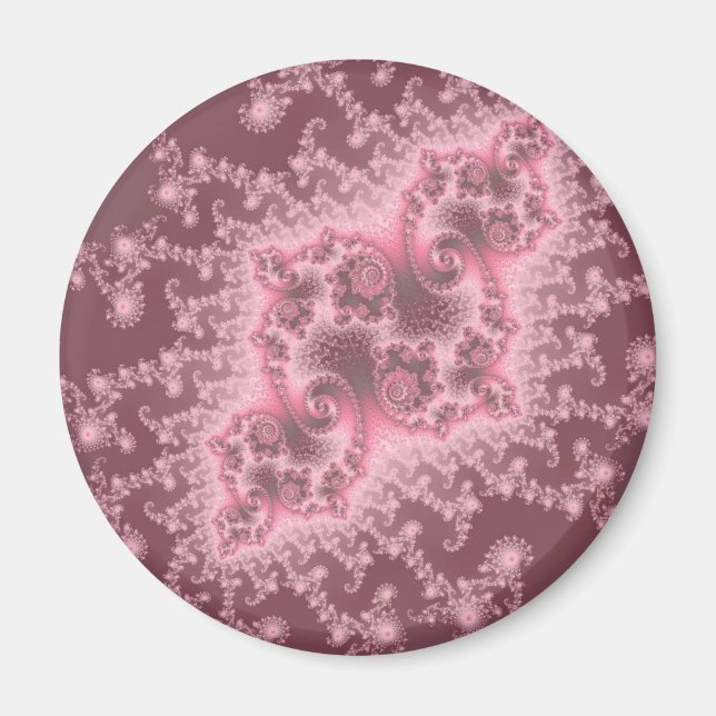 Méduse Rose Foncé Magnet (Devant)