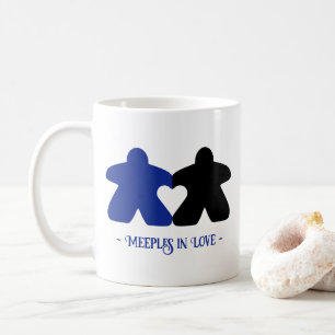 Meepes en Amour, Mug Bleu & Noir