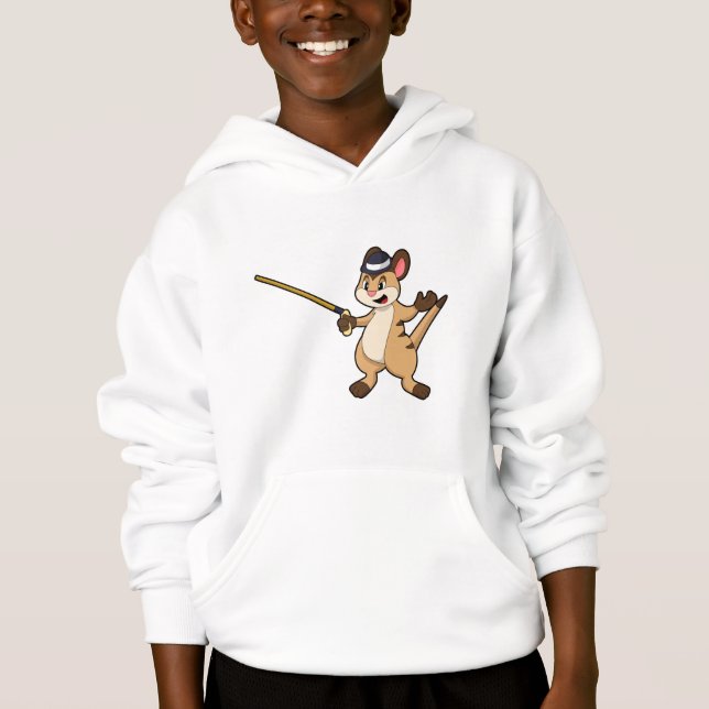 Meerkat avec Casquette et bâton de marche (Devant)