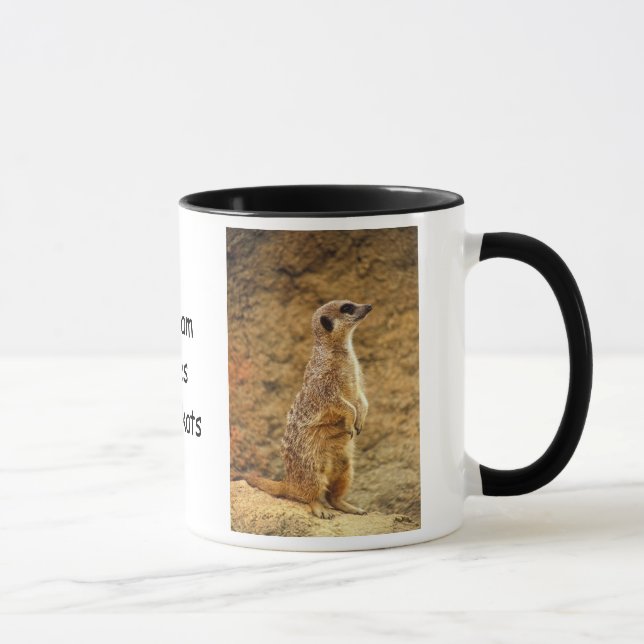 Meerkat Mug personnalisé (Droite)