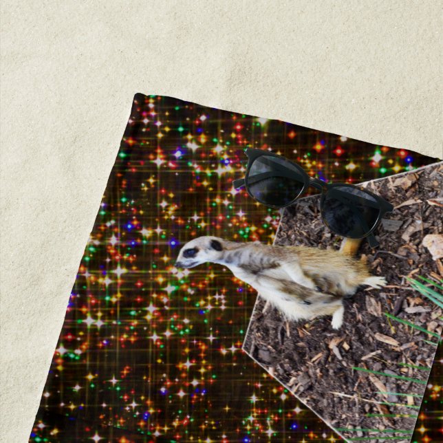 Meerkat Twinkle Stars, Serviette de plage (En situation)