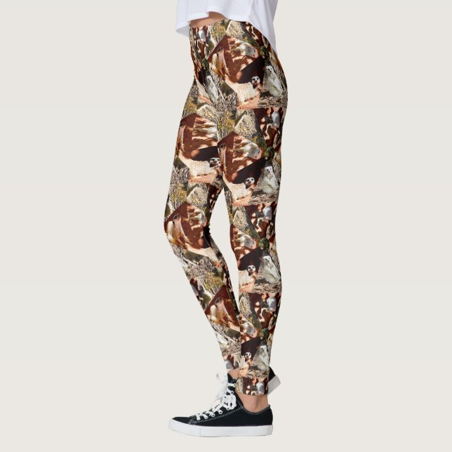 Meerkats En Triangles, Dames Leggings (Gauche)
