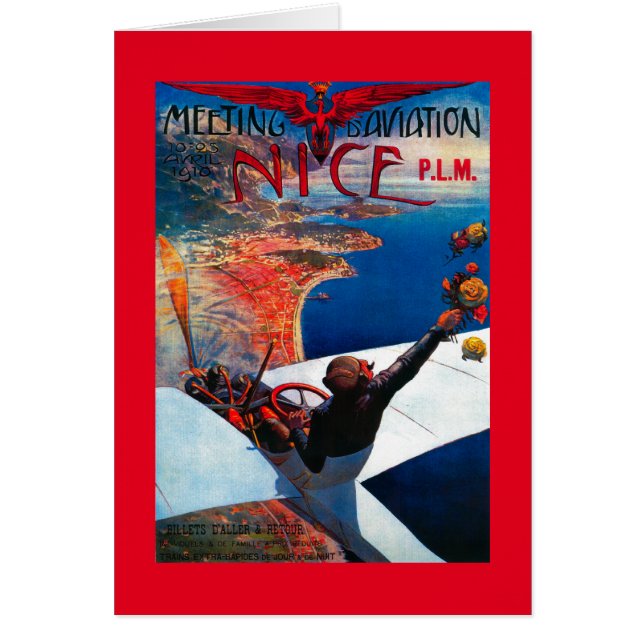 Meeting D'Aviation à Nice, France Poster (Devant)