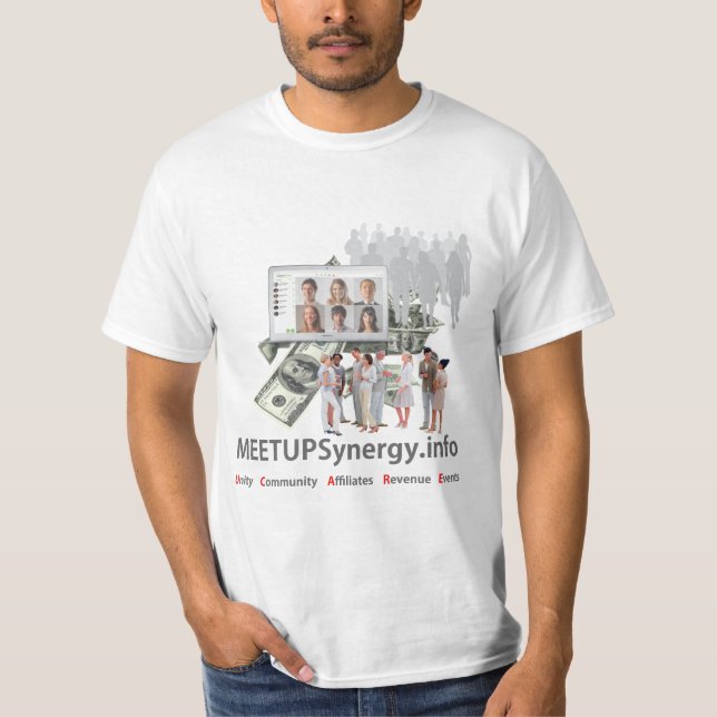 MEETUPSynergy - T-shirt - les gars (Devant)