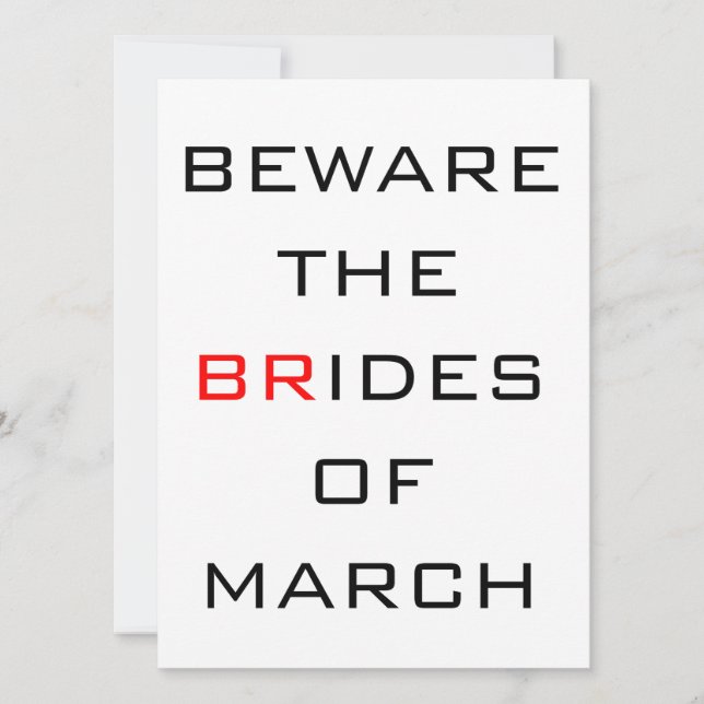 Méfiez-vous des épouses de mars Mariage drôle (Devant)