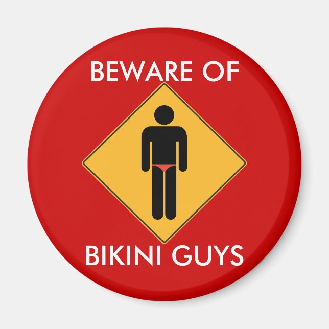 Méfiez-vous du Magnet des Bikini Guys (Devant)