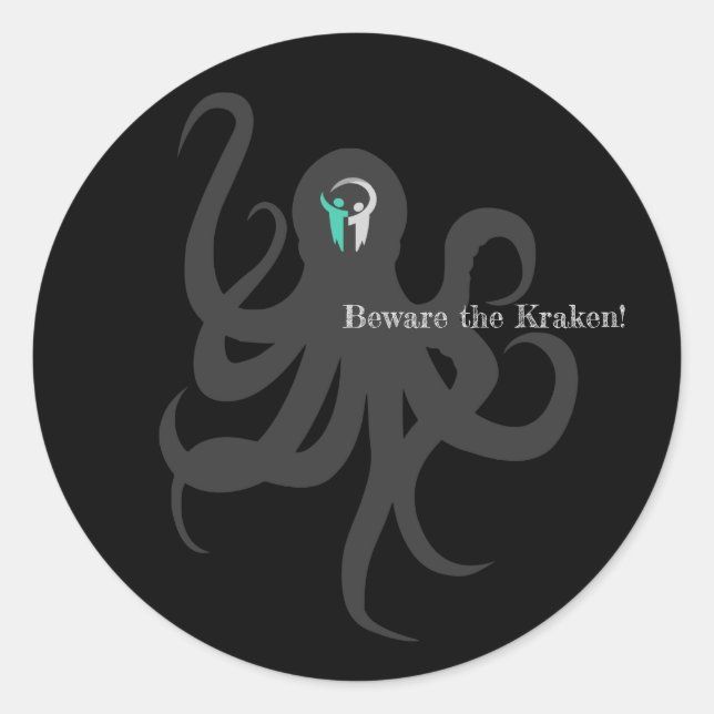 Méfiez-vous du Sticker Kraken (Devant)